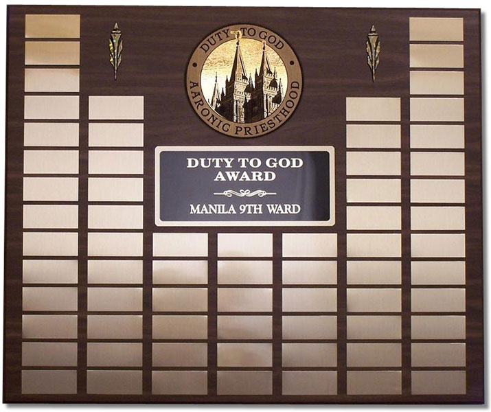 Large Duty to God Plaque - Click Image to Close