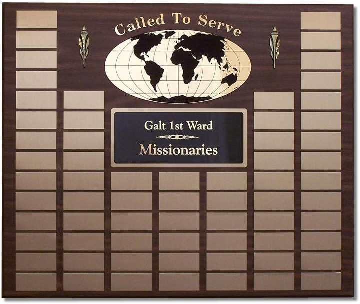 Large Missionary Plaque - Click Image to Close