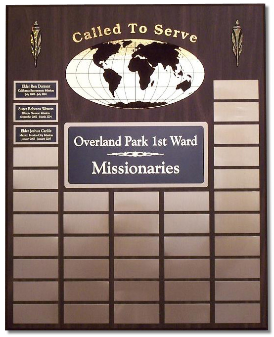 Medium Missionary Plaque